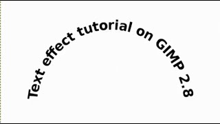 GIMP 2.8: Text Effect Tutorial
