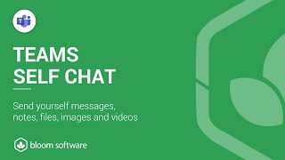Microsoft Teams Self Chat Quick Tip