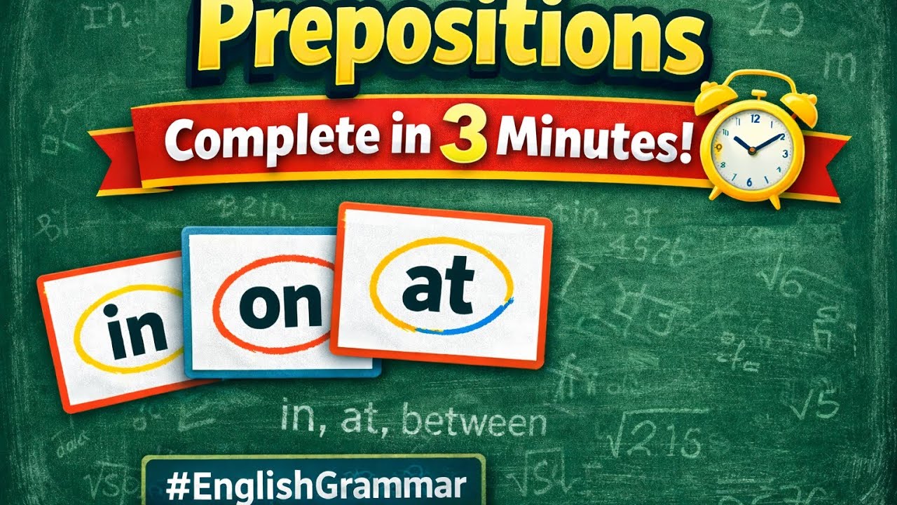 Preposition in English Grammar | All Prepositions Rules & Examples | One Shot Class 🔥