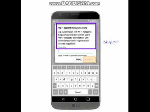 LG G5 internet paylaşma hotspot