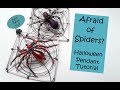 Afraid of Spiders?  Halloween Pendant Tutorial