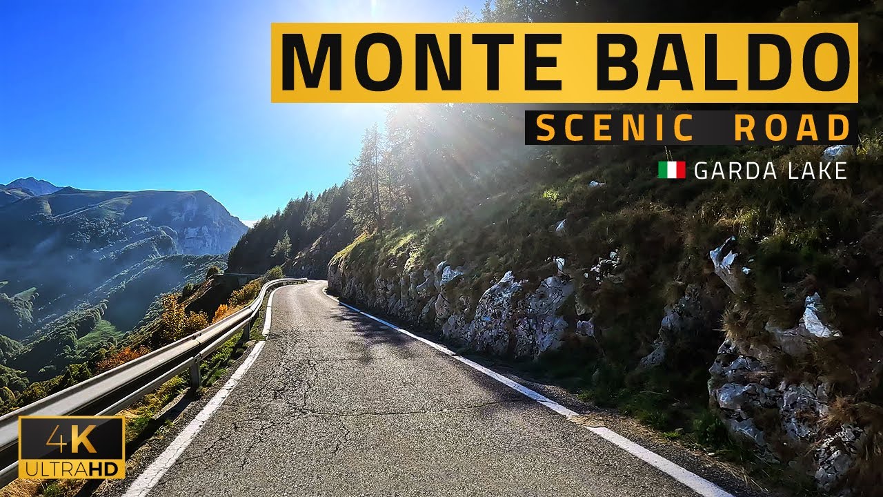Вождение по живописной и опасной дороге в Италии недалеко от озера Гарда | 4K HDR ITALY