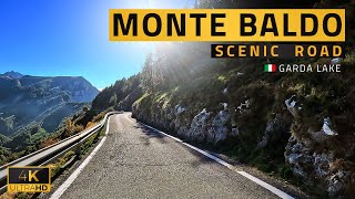 Driving Scenic and Dangerous road in Italy near Garda Lake | Monte Baldo Avio to Novezza | 4K