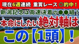 新潟記念2020 は高速決着の●●組！本命にしたい絶対軸は【この1頭】