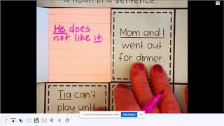 Tuesday Grammar Pronoun Interactive Notebook for 0ctober 20, 2020