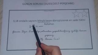 5. Sinif Matemati̇k-Ondalik Gösteri̇mi̇n Bi̇leşi̇k Kesre Dönüştürülmesi̇