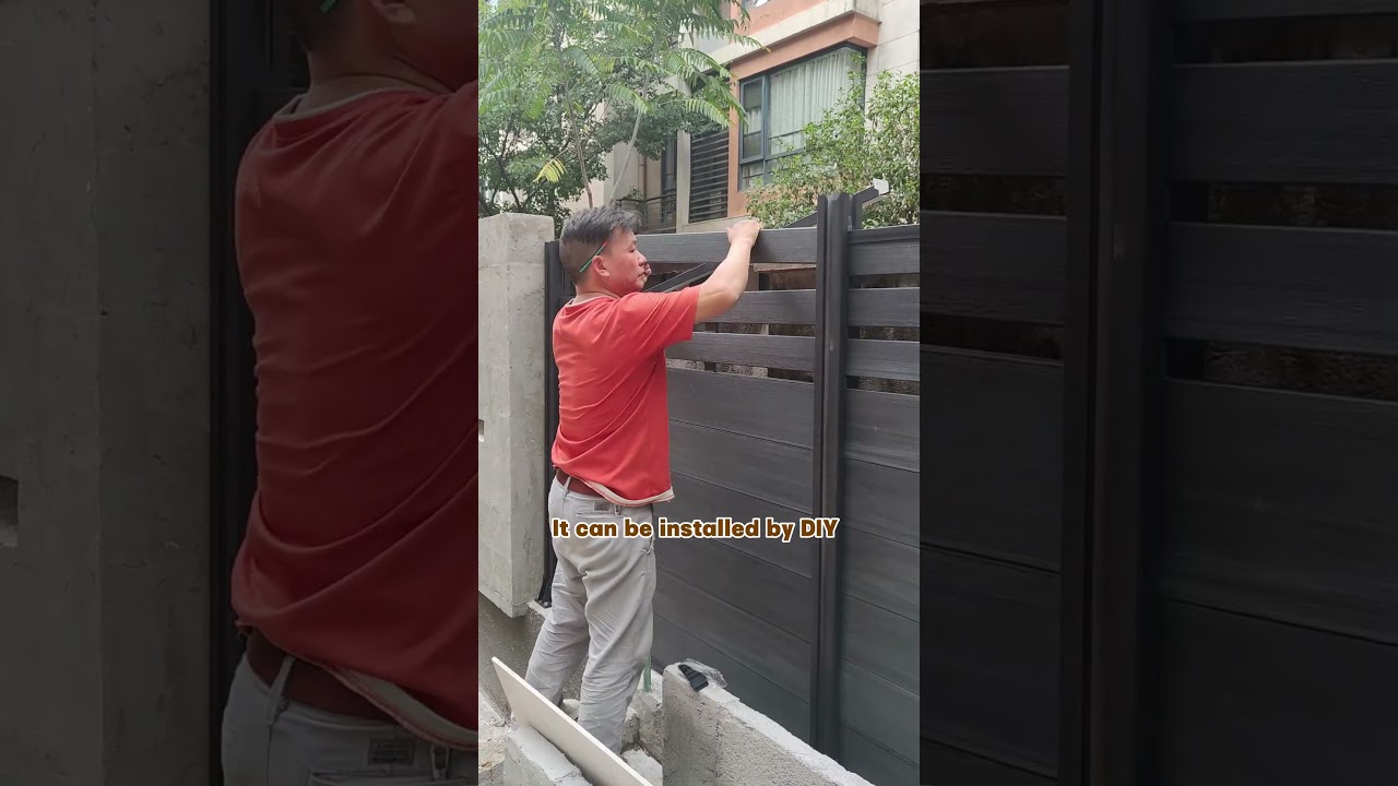 This is a weather-resistant wpc fence 