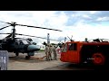 Буксировка вертолета Ка-52 на МАКС-2017