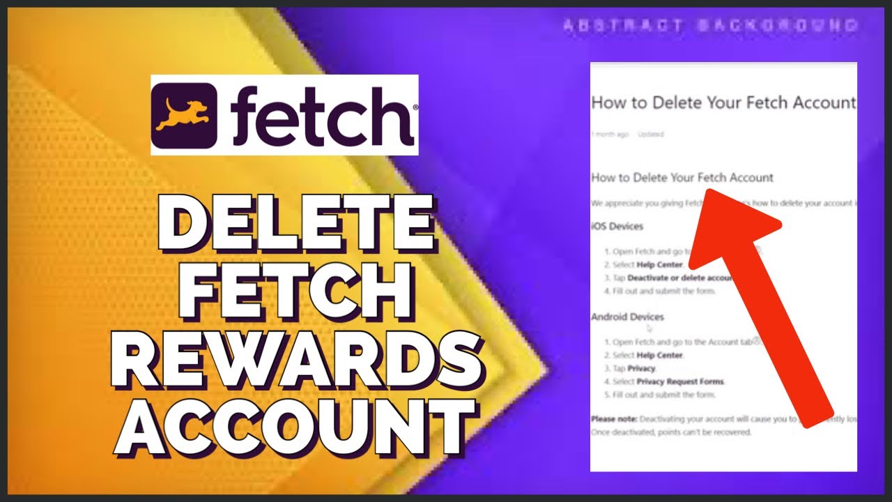 How to Delete Your Fetch Rewards Account 2023? YouTube