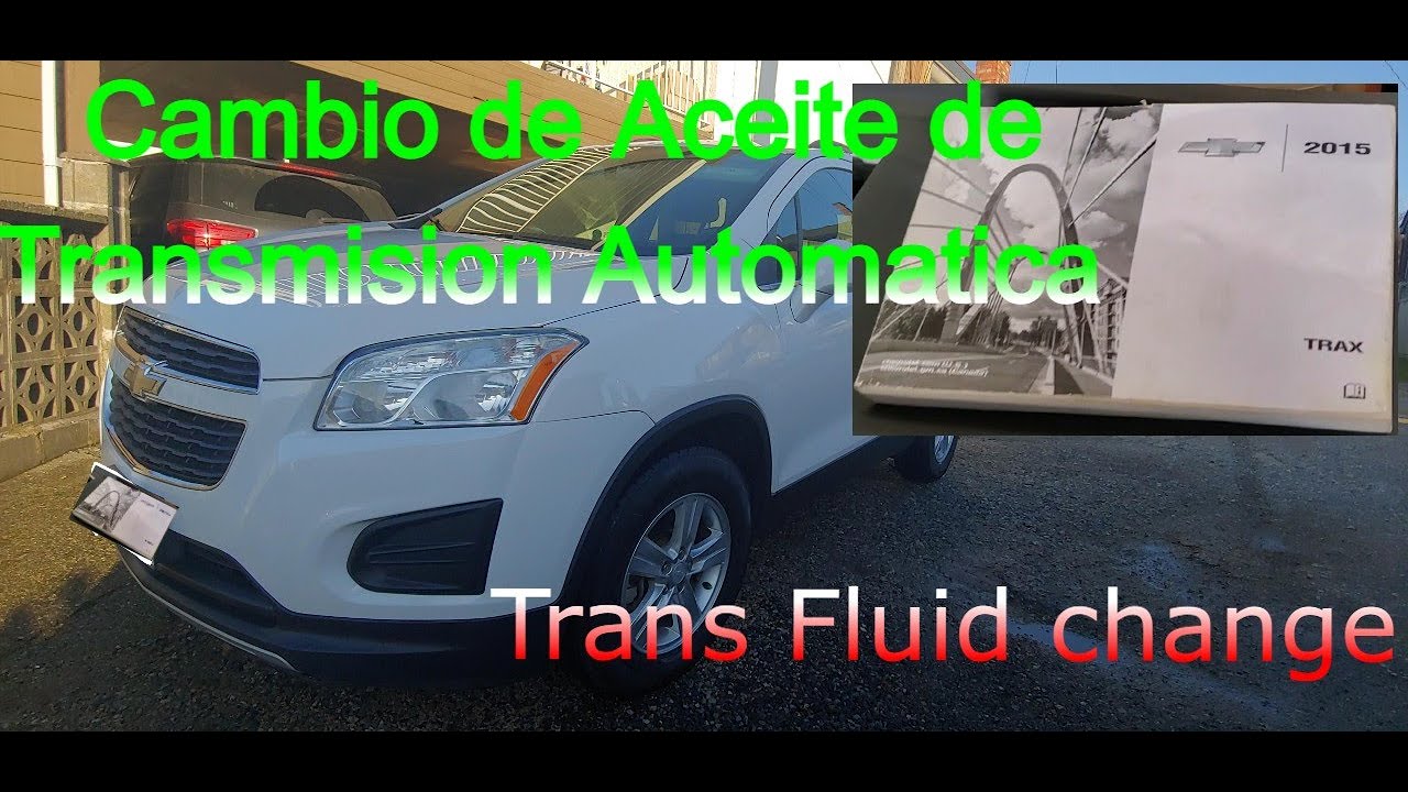 cambio de aceite en transmision (chey trax trans fluid) YouTube