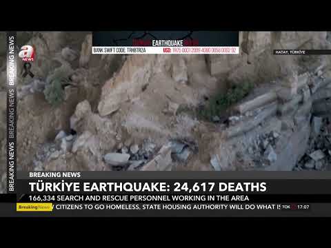 Large area of olive groves collapses, creates canyon in Hatay after quakes