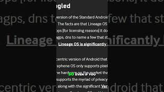 GrapheneOS vs. LineageOS: Privacy Explained Simply #shorts