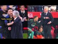 El gesto de rabia de Ancelotti, su hijo tuvo que frenarlo