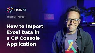 How to Import Excel Data in a C# Console Application | IronXL