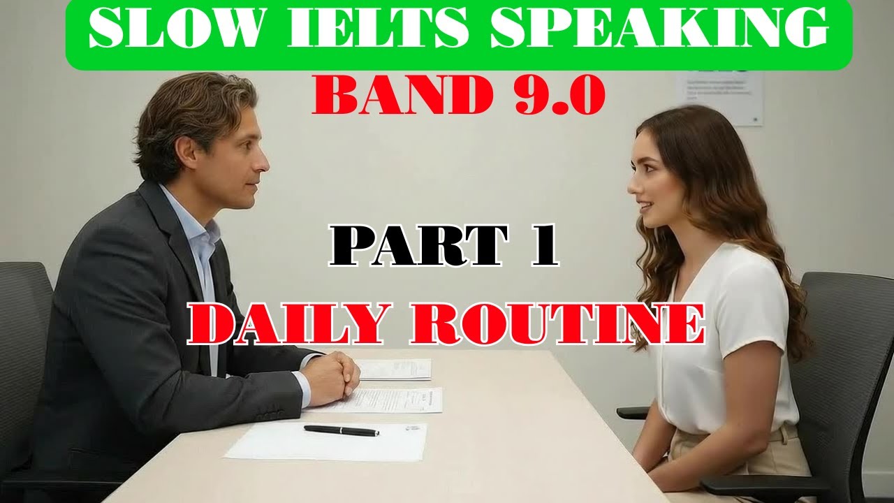 IELTS Speaking Band 9 | Полный пример части 1: Ежедневная рутина | Модель ответов, близкая к отве...