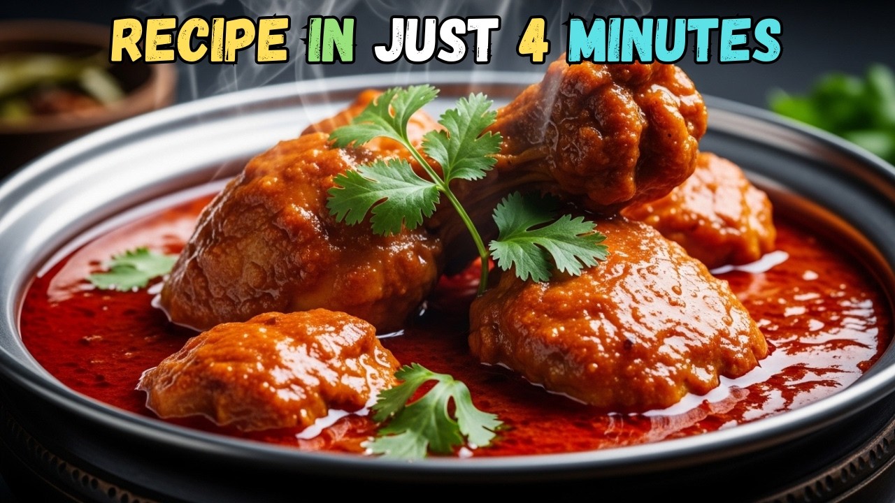 Easy Chicken Salan Recipe in 4 Minutes | Restaurant Style Chicken Salan Recipe
