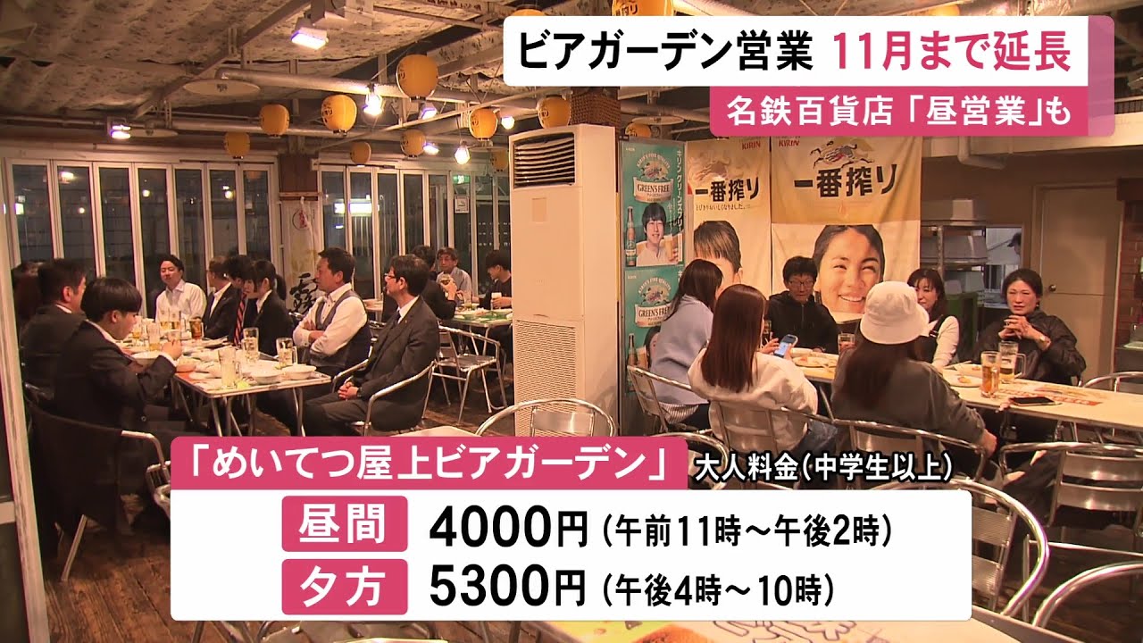 猛暑も影響し客足好調…閉店が決まっている名鉄百貨店“最後の屋上