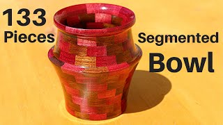 133 Piece Segmented Bowl // Wood Turning