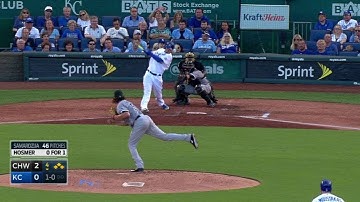 CWS@KC: Hosmer plates a run with fielder