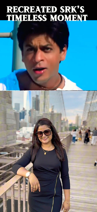 OMG SRK in Brooklyn Bridge 2025๐ฅ || SRKโs Iconic Kal Ho Na Ho Pose #srk #shorts #kalhonaho