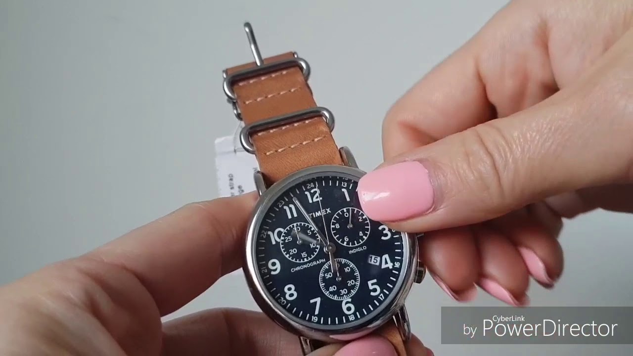 Timex Chronograph Blue Dial Set TWGO12800 - The Look and Setup - YouTube