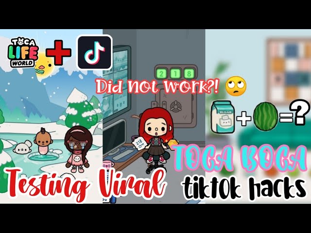 Toca Boca #tiktok Hilelerini Test Ediyoruz!? 😎✌🏻😝 - Testing Toca Boca  Tiktok HACKS! New video on my  channel! 🤍TOCA LİFE: QUEEN 🤍…