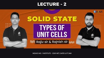 Types of Unit Cells in Solid State Chemistry for SET, CSIR NET & IIT JAM Exams