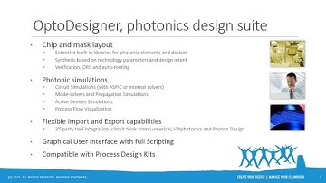 OptoDesigner 5: Photonic Chip Design Solutions