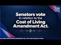 Tied Vote On Cost of Living legislation in the Senate, Sept 14 2026