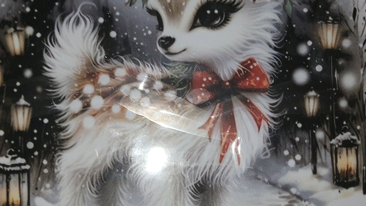 #60 Platters and Bambie a late Christmas display