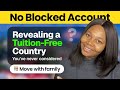 How to move to this Tuition-Free Country with No Blocked Account | Bring Your Family Too!
