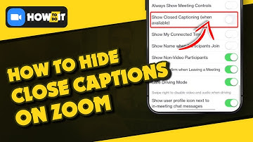 How to turn off show closed captioning when available on zoom 2024 | Skill Wave