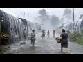 CAN YOU HANDLE THIS? 🌧️⚡ Heavy Rain & Strong Winds in Rural Indonesia | Rain Sounds for Sleeping