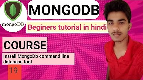 install  mongoDb  command  line  database  tool
