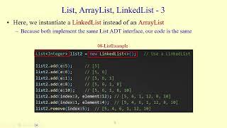 Java List, ArrayList, LinkedList, Arrays.asList