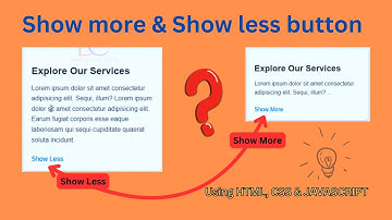 How to Create Show More/Show Less Button with HTML, CSS, and JavaScript #htmlfullcourse #javascript