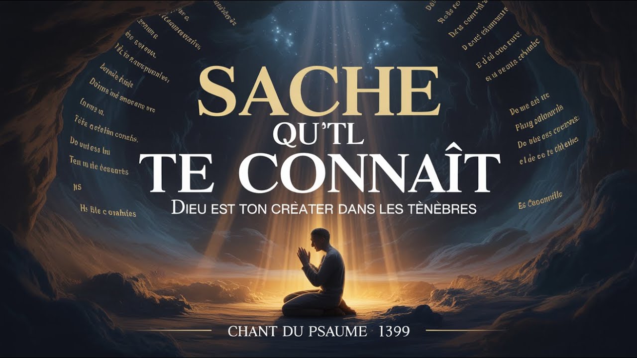 👁️ Sache Qu'Il Te Connaît – Dieu Est Ton Créateur dans les Ténèbres | Chant du Psaume 139 👁️