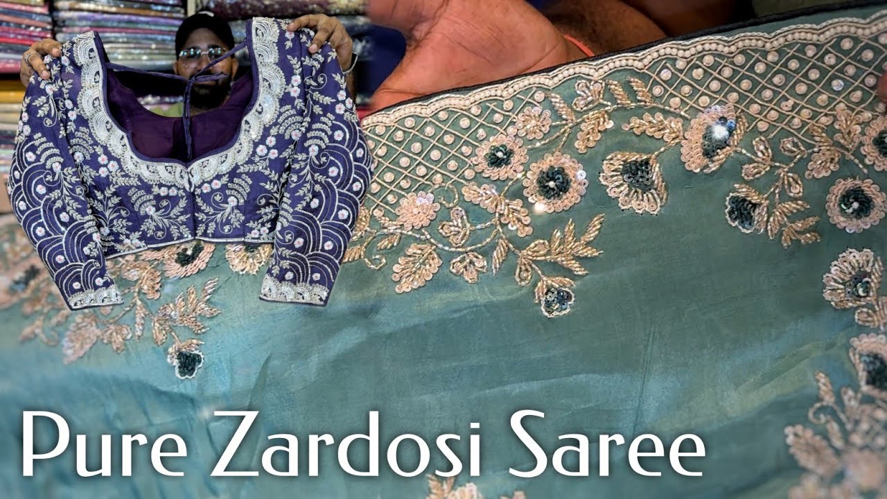 Buy Single Piece - Pure Handwork Zardosi Saree Collection 🔥🔥 Barabazar Saree Market - Tulsi Boutique