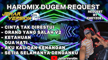 CINTA TAK DIRESTUI X ORANG YANG SALAH V2 NONSTOP DUGEM HARDMIX(REQUEST BY EMEYZOEY)
