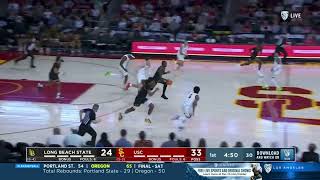 BLOCKED BY JAMES | Bronny James Crazy Block in USC Debut | Highlight | (12/10/23)