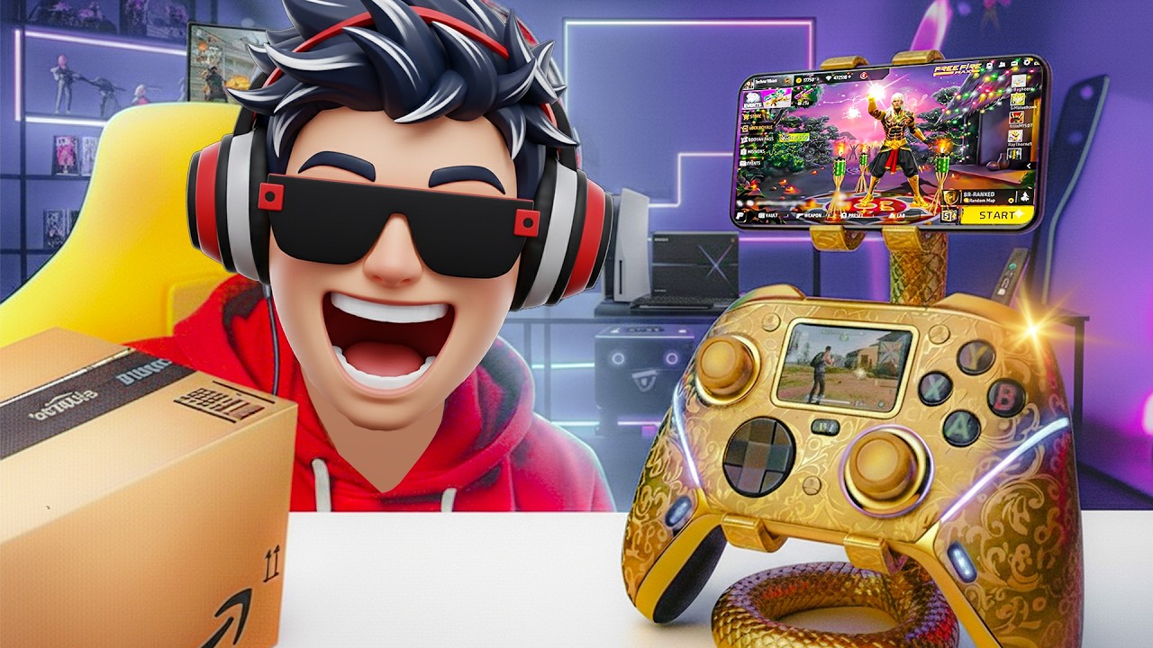 I TRIED FREE FIRE WITH CONTROLLER ON MY MOBILE