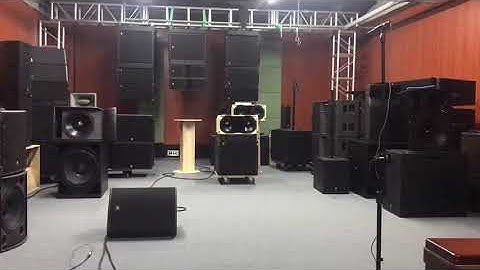Sanway improved vera20 S32 line array system test