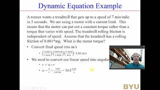 motor dynamics