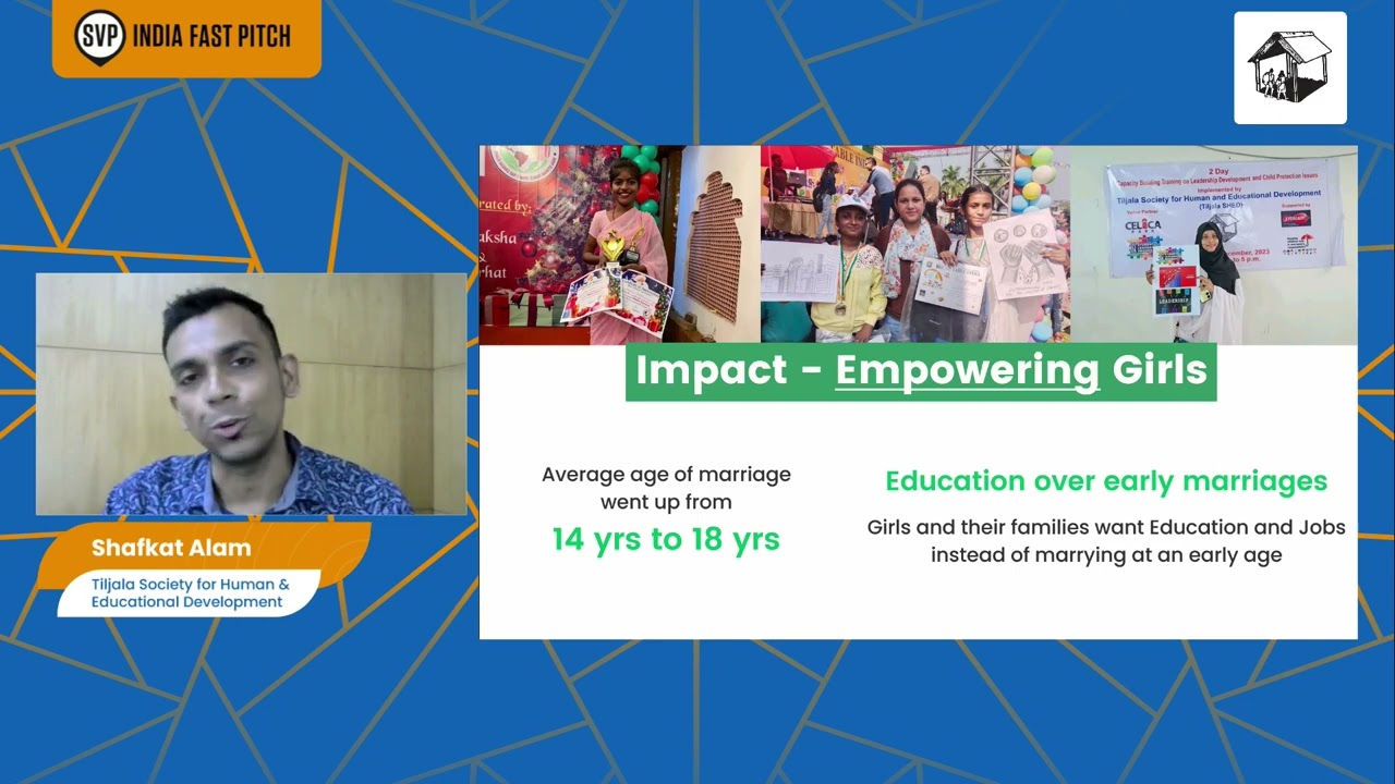 SVP India: Fast Pitch 2024 Finalist, Tiljala SHED