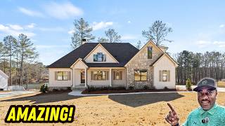 New Construction Home Tour in Tyrone, GA | Lake Views & Luxury Finishes