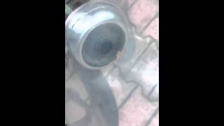 YBR125のマフラーにコンドームをはめてみました