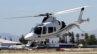 Agusta A109 Maintenance 'Test Flight' Executive Helicopter N435AK Van Nuys Airport
