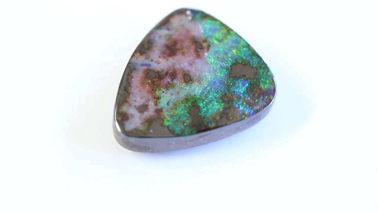 Natural solid boulder opal loose stone