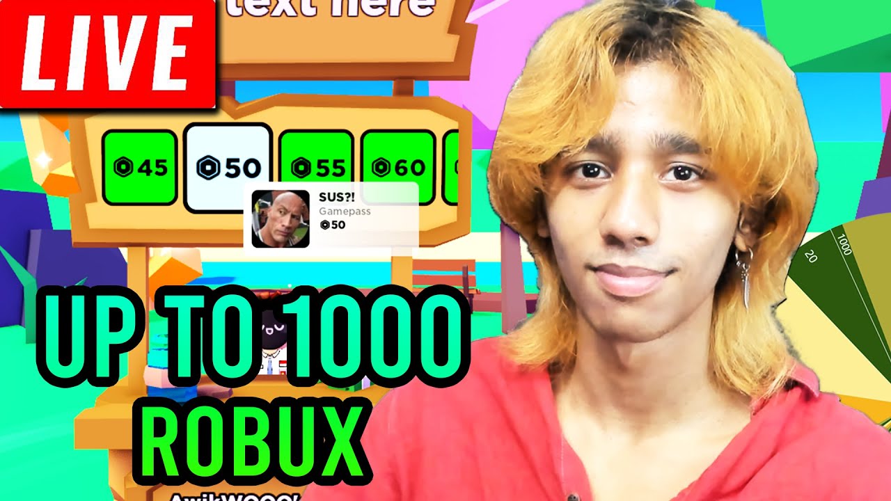 🔴LIVE] Pls Donate DONATING 1000 ROBUX TO 40 PEOPLE🤑 