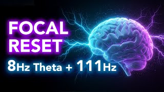 Focal Seizure Relief Music | 8 Hz Theta + 111 Hz | Calms Frontal & Temporal Lobe Overactivity screenshot 2